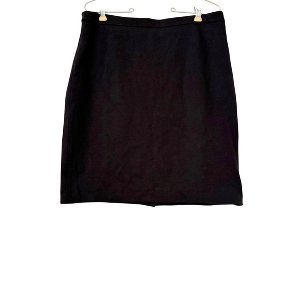NWT J.Crew No. 2 Pencil Skirt Knee Length in Stretch Twill in Black Sz 14 Office - Picture 1 of 15